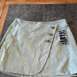HYFVE Olive Green  Mini Wrap Skirt Casual. NWT